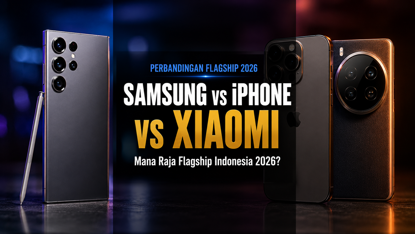 perbandingan Samsung S25 Ultra vs iPhone 16 Pro Max vs Xiaomi 15 Ultra flagship terbaik 2026 Indonesia