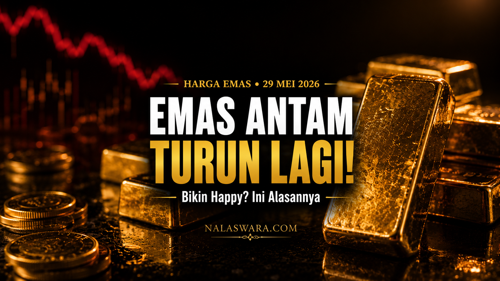 ini harga emas Antam hari ini 29 Mei 2026 turun semua ukuran buyback terbaru logam mulia